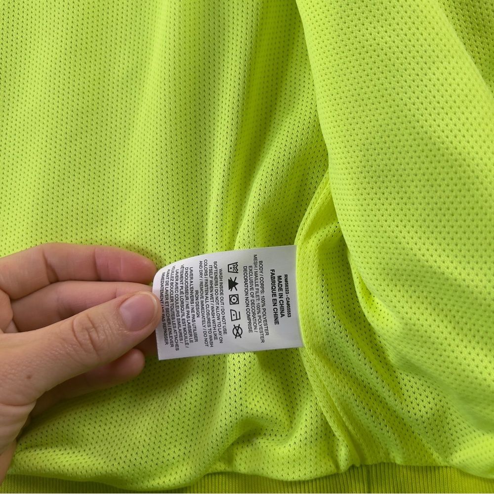 Nike Catching Air Windrunner Jacket Mens Large Neon Green Lightweight Hooded - Picture 8 of 9
